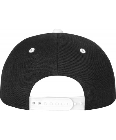 Unisex Baseball Cap Hip Hop Flat Bill Brim Trucker Hats Breathable Snapback Cap Adjustable Dad Golf Hat White $12.64 Baseball...