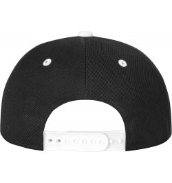 Unisex Baseball Cap Hip Hop Flat Bill Brim Trucker Hats Breathable Snapback Cap Adjustable Dad Golf Hat White $12.64 Baseball...