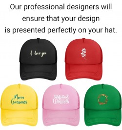 Custom Hat Add Your Name Logo Text or Image Here Personalized Hats Pink $7.91 Baseball Caps