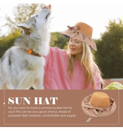 Vinyl Bucket Hat Womans Sun Hat Women's Hat Women Straw Hat Fishing Wide Cap Sunshade Hats for Women Caps for Women Outdoor S...