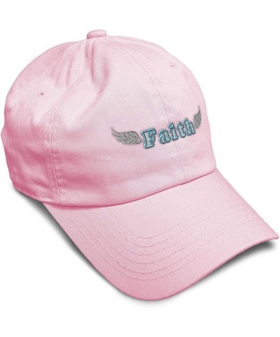 Soft Baseball Cap Faith Wings Cotton Dad Hats for Men & Women Soft Pink $13.80 Baseball Caps