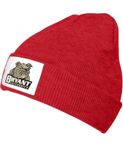 Bryant University Stretch Beanie Knit Hat for Men Women Winter Fall Spring Warm Cap Red $14.15 Skullies & Beanies