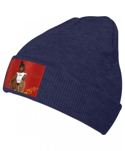 Summer Walker Winter Warm Cuffed Beanie Hat Knit Skull Cap Ski Hats for Men and Women Navy Blue $12.62 Skullies & Beanies