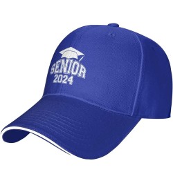 Class of 2024 - Senior Graduation School Hat for Men Women Adjustable Baseball Cap Black Dad Hat Outdoors Blue $10.10 Basebal...