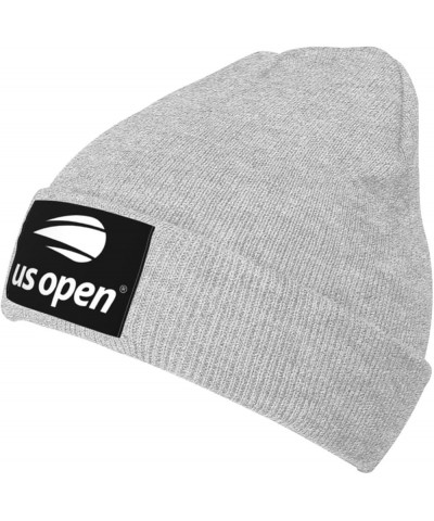 Us Open Tennis Stretch Knit Hat for Men Women Winter Warm Cap Gray $6.94 Skullies & Beanies