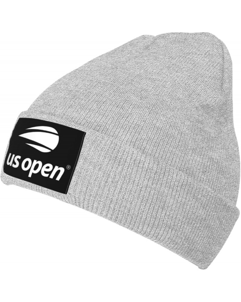 Us Open Tennis Stretch Knit Hat for Men Women Winter Warm Cap Gray $6.94 Skullies & Beanies