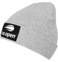 Us Open Tennis Stretch Knit Hat for Men Women Winter Warm Cap Gray $6.94 Skullies & Beanies