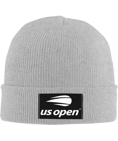 Us Open Tennis Stretch Knit Hat for Men Women Winter Warm Cap Gray $6.94 Skullies & Beanies