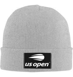 Us Open Tennis Stretch Knit Hat for Men Women Winter Warm Cap Gray $6.94 Skullies & Beanies