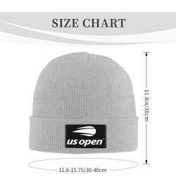 Us Open Tennis Stretch Knit Hat for Men Women Winter Warm Cap Gray $6.94 Skullies & Beanies