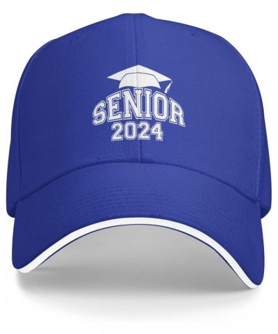 Class of 2024 - Senior Graduation School Hat for Men Women Adjustable Baseball Cap Black Dad Hat Outdoors Blue $10.10 Basebal...