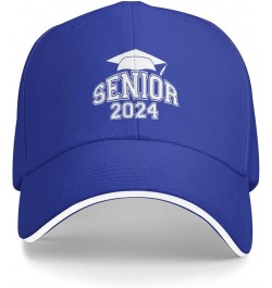 Class of 2024 - Senior Graduation School Hat for Men Women Adjustable Baseball Cap Black Dad Hat Outdoors Blue $10.10 Basebal...