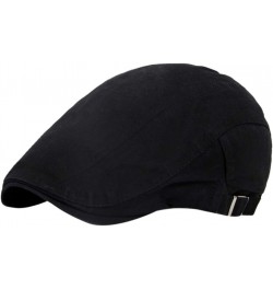 Cotton Travel hat Men's Outdoor Sun Peak Fashion hat Cap Beret Forward Baseball Caps French Bonnet Hat Black 3 $11.86 Newsboy...