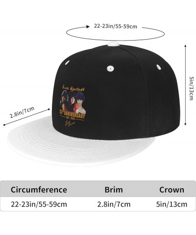 Unisex Baseball Cap Hip Hop Flat Bill Brim Trucker Hats Breathable Snapback Cap Adjustable Dad Golf Hat White $12.64 Baseball...