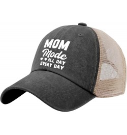 Mom Mode All Day Every Day Cap Womans Hat AllBlack Mens Beach Hat Gifts for Women Baseball Hats Allblack $10.34 Sun Hats