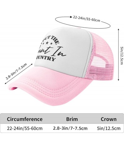 I Put The Cunt in Country Mesh Hat Cap Men Women Baseball Cap Trucker Hat Black Pink $10.33 Baseball Caps