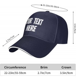 Custom Hats,Custom Logo Caps Your Design Here,Add Your Own Text and Design,Classic Mens Womens Trucker Hat Navy Blue $8.38 Ba...