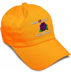 Soft Baseball Cap Make Cf Stand for Cure Found Cotton Dad Hats for Men & Women Orange $14.50 Baseball Caps