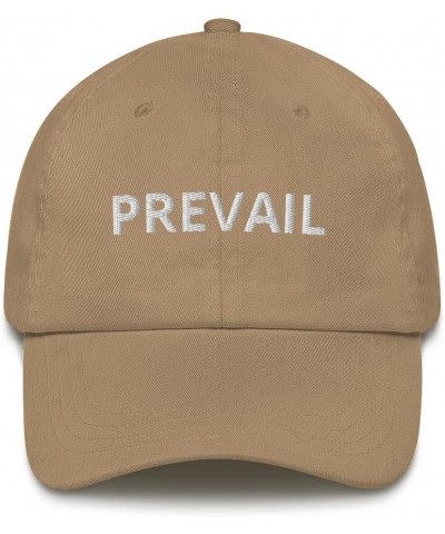 Prevail Dad Hat Keep Going Win Hat Khaki $14.61 Baseball Caps