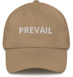 Prevail Dad Hat Keep Going Win Hat Khaki $14.61 Baseball Caps