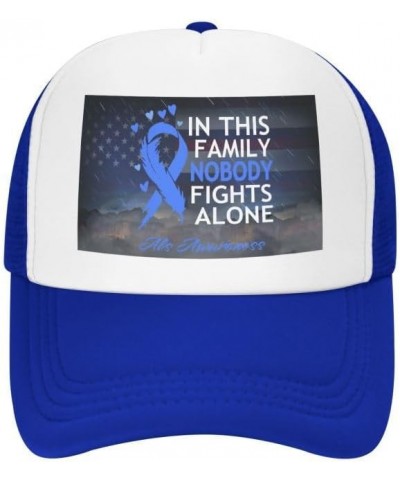 in This Family Nobody Fights Alone ALS Awareness Flag-Trucker Hats Denim Hats Cowboy Knit hat Baseball Caps Fisherman's hat B...