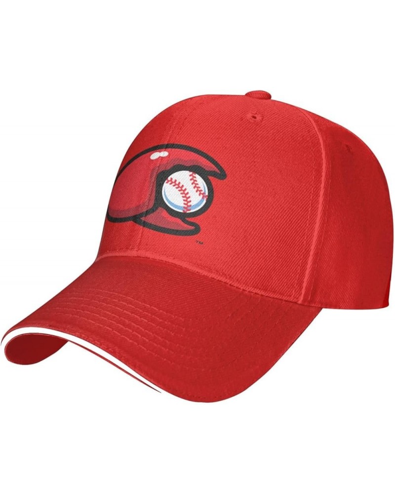 Hickory Crawdads Sandwich Cap Unisex Classic Baseball Capunisex Adjustable Casquette Dad Hat Red $7.50 Baseball Caps