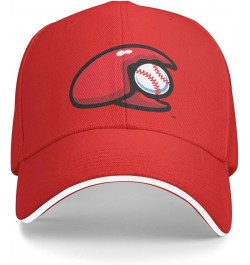 Hickory Crawdads Sandwich Cap Unisex Classic Baseball Capunisex Adjustable Casquette Dad Hat Red $7.50 Baseball Caps