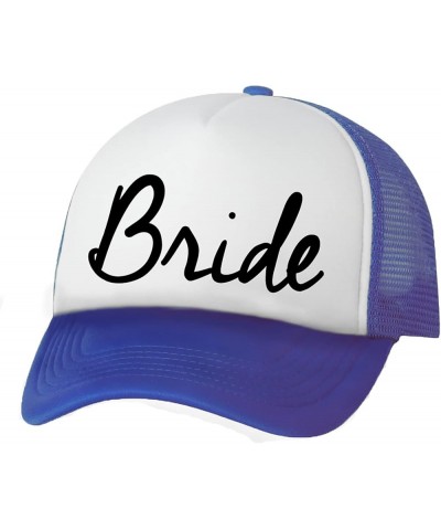 Bride Truckers Mesh snapback hat White/Royal $12.99 Baseball Caps