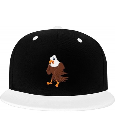 Cool Eagles Snapback Hat for Men Women Baseball Cap Trucker Flat Bill Hats Dad Caps White $12.60 Baseball Caps