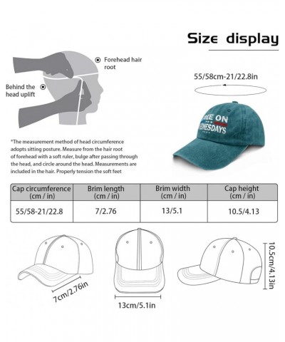 Biden Free On Wednesdays 2024 Hat Biden Hats for Mens Womens Pigment Black Cowgirl Hat Birthday Hat Cyan Blue $11.72 Cowboy Hats