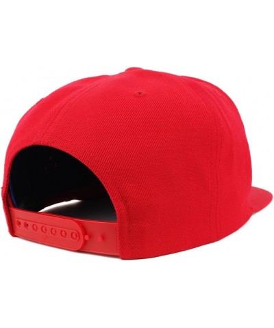 Orlando Old English Embroidered Flatbill Snapback Red $12.60 Baseball Caps