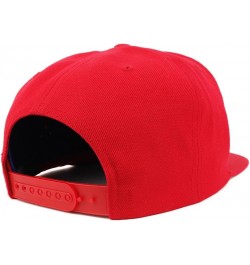 Orlando Old English Embroidered Flatbill Snapback Red $12.60 Baseball Caps