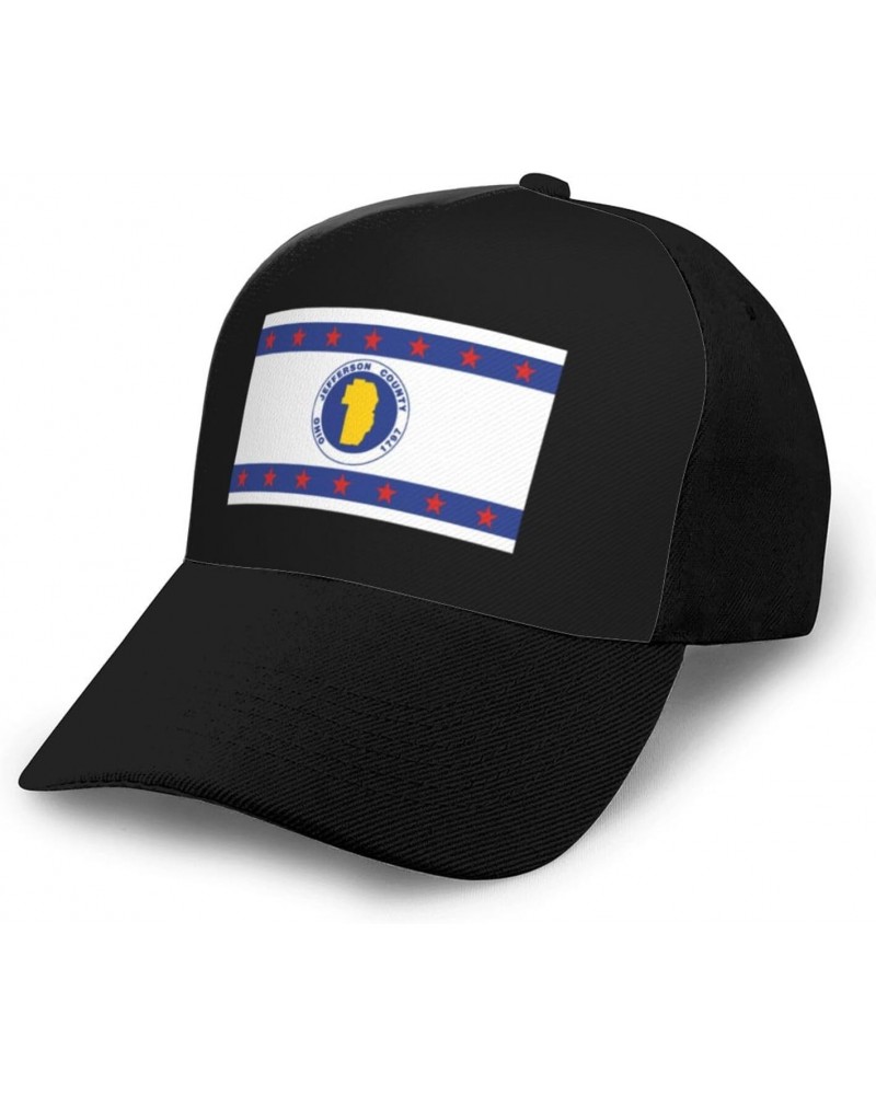 Flag of Jefferson County, Ohio Baseball Cap Women Men Hat Outdoor Leisure Sun Hat Adjustable Truck Driver Baseball Caps Dad H...