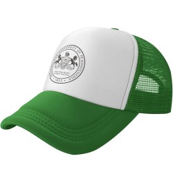 Millersville University Trucker Hats for Both Men and Women - Mesh Baseball Snapback Hats Green $12.38 Baseball Caps