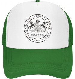 Millersville University Trucker Hats for Both Men and Women - Mesh Baseball Snapback Hats Green $12.38 Baseball Caps