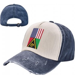 America Vanuatu Friendship Flag Upgrade Your Style with Funny Adjustable Cotton Baseball Caps for Men and Women Navy Blue $16...