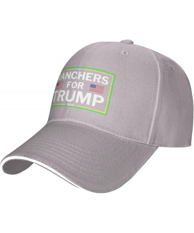 Ranchers for Trump 2024 Hat Pro Farmer for Trump 2024 Baseball Cap for Men Women Trucker Hats Funny Cap Gray $11.87 Baseball ...