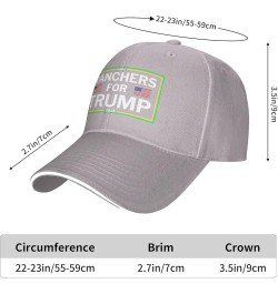 Ranchers for Trump 2024 Hat Pro Farmer for Trump 2024 Baseball Cap for Men Women Trucker Hats Funny Cap Gray $11.87 Baseball ...