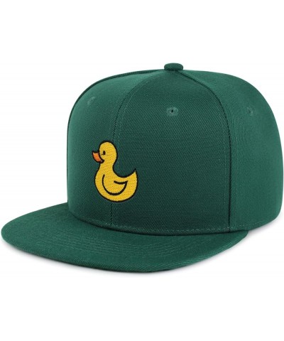 Duck Hip-Hop Snapback Hat Embroidered Baseball Cap Rubberduck Toy 06. Green $11.74 Baseball Caps