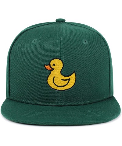 Duck Hip-Hop Snapback Hat Embroidered Baseball Cap Rubberduck Toy 06. Green $11.74 Baseball Caps