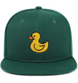 Duck Hip-Hop Snapback Hat Embroidered Baseball Cap Rubberduck Toy 06. Green $11.74 Baseball Caps