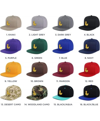 Duck Hip-Hop Snapback Hat Embroidered Baseball Cap Rubberduck Toy 06. Green $11.74 Baseball Caps