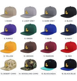 Duck Hip-Hop Snapback Hat Embroidered Baseball Cap Rubberduck Toy 06. Green $11.74 Baseball Caps