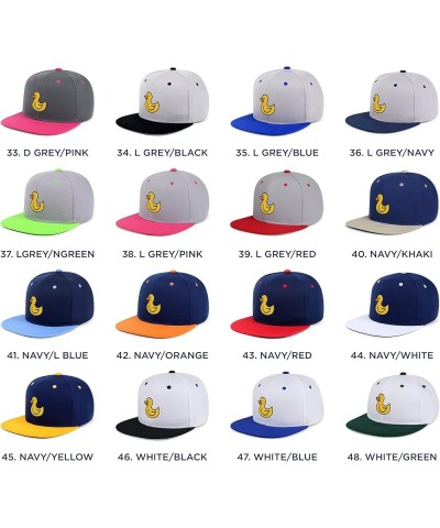 Duck Hip-Hop Snapback Hat Embroidered Baseball Cap Rubberduck Toy 06. Green $11.74 Baseball Caps