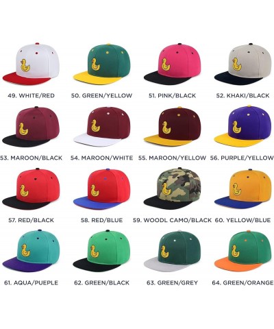 Duck Hip-Hop Snapback Hat Embroidered Baseball Cap Rubberduck Toy 06. Green $11.74 Baseball Caps