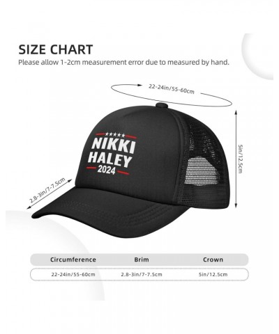 Nikki Haley for-President 2024 USA Republican Collection Baseball Cap Adjustable Casual Mesh Hats Duck Tongue Hat for Men Wom...