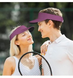 Solid Color Light Purple Adult Sunscreen Visor Cap - Ideal for Outdoor Sports Golf Sun Cap, Baseball Sun Cap & Tennis Sun Cap...