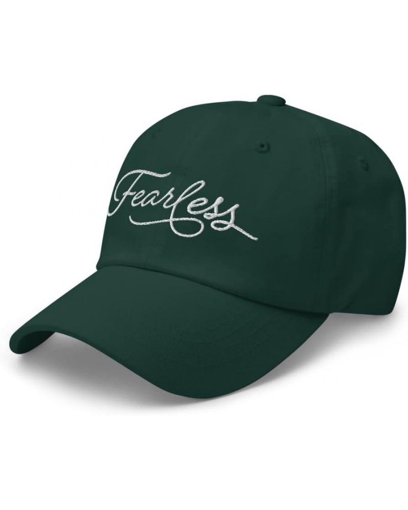 Fearless Baseball Cap (Embroidered) Flexfit Curved Peak Dad Hat Spruce $19.35 Baseball Caps