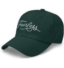 Fearless Baseball Cap (Embroidered) Flexfit Curved Peak Dad Hat Spruce $19.35 Baseball Caps