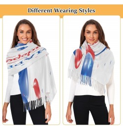 Usa Stars Red Scarfs for Women Warm Shawl Wrap Fourth Of July Cashmere Fashion Long Lightweight Pattern 2 $18.27 Scarves